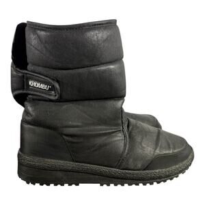 Khombu Men’s Waterproof Insulated Winter Snow Boots Black Size 12 Cold Weather